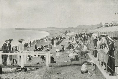 Vita da spiaggia a Dieppe da Ernst Oppler